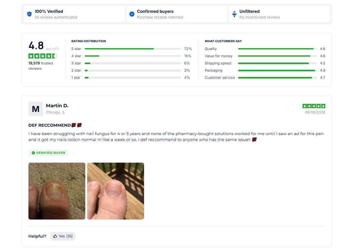 Clear Regrowth & Odor Relief Feedback
