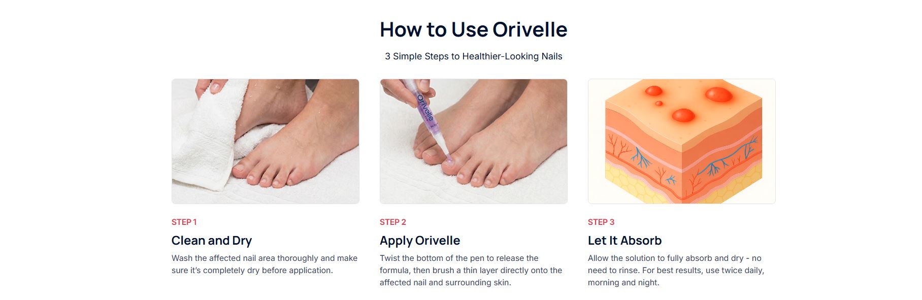 Official 4-Step Application Visual Guide: Cleanse, Twist, Apply, Absorb